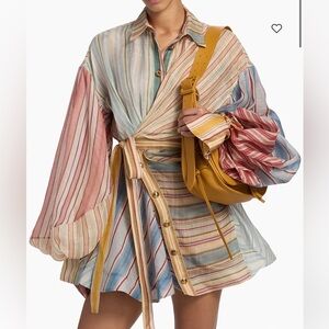 Zimmermann Pastel Striped Rebellion Dress- size 2